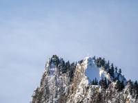 Winterliches Zellerhorn im Teleblick